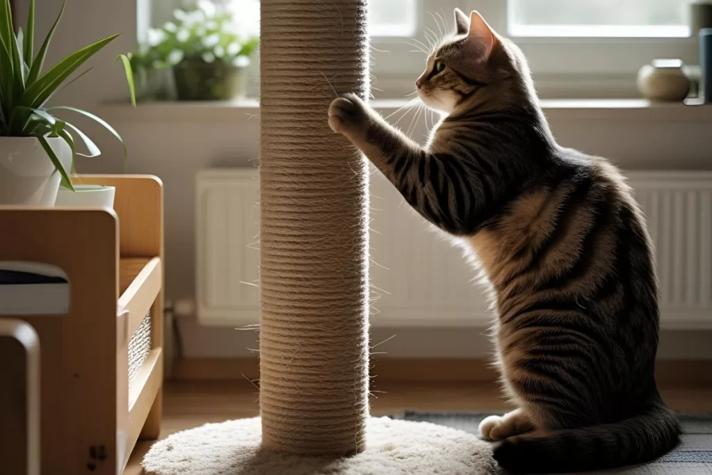 7 trucos para enseñar a tu gato a usar el rascador